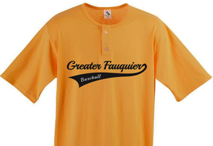 Greater Fauquier Baseball - Two Button Jersey