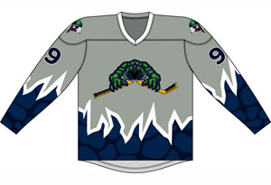 Ice Turtles Sublimated Jersey - Grey