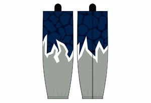 Ice Turtles Sublimated Socks - Grey