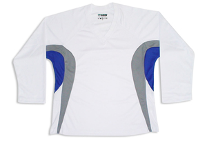 Tron SJ 200 Dry-Fit Jersey - White/Silver/Royal