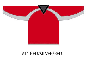 Color #11 Red/Silver/Red